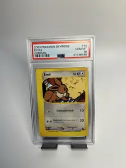 Pokemon TCG Evoli PSA 10 Skyridge SK 54 Deutsch Gem Mint Slab Eevee - Image 1