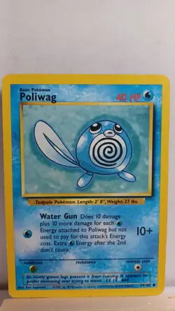 Poliwag [MP] - Pokemon TCG Base Set Unlimited 59/102 [Common] - Image 1