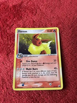 Flareon 5/115 Unseen Forces Holo Pokemon Card Played - Image 5