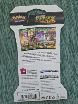 New, Sealed Pokemon TCG Evolving Skies Sleeved Booster Pack Sylveon - Image 2