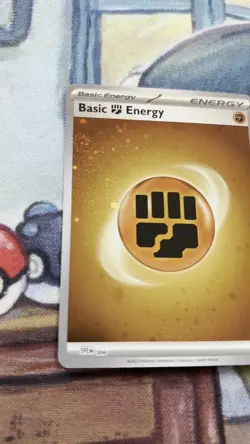 Pokemon TCG 151 Cosmos Holographic Fighting Energy X 3 Whole HD Swirl - Image 2