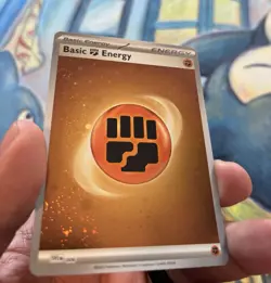 Pokemon TCG 151 Cosmos Holographic Fighting Energy X 3 Whole HD Swirl - Image 4