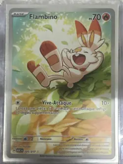 CARTE POKEMON FLAMBINO 225/217 SECRETE ALTERNATIVE HEROS TRANSCENDANTS ME02.5 - Image 1