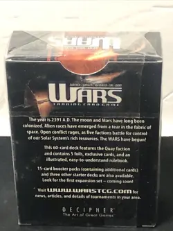 Wars Incursion Swarm Starter Deck x1 CCG TCG Cards Game Decipher 2004 Sealed - Image 3
