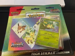 Pokemon Prismatic Evolutions Tech Sticker Collection Lot of 3 Different Blisters - Image 4