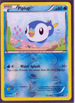 2013 PIPLUP 33/113 Legendary Treasures Pokemon REVERSE HOLO - Image 1