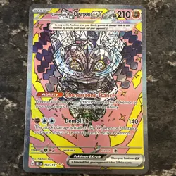 Pokemon Cornerstone Mask Ogerpon ex 160/131 Sv: Prismatic Evolutions SIR NM - Image 1