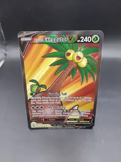 Pokemon TCG Alolan Exeggutor v Full Art Holo Ultra Rare Card Pokemon Go 071/078 - Image 1