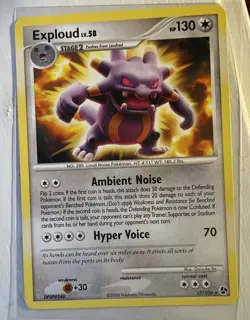 Exploud 17/106 Great Encounters Pokemon Card Non-holo NM - Image 1