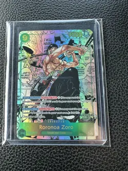 2024 One Piece OP06 EN Manga Alternate Art #118 Roronoa Zoro - Image 1