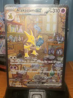 Pokemon TCG Alakazam EX 151 Holo Card Scarlet & Violet 201/165 - Image 1