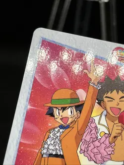 21 Ash & Brock Carddass Anime Collection 1998 Pokemon Card Japanese - Image 3