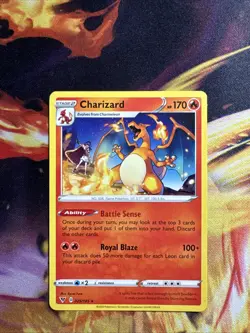 Pokemon TCG Vivid Voltage Charizard #25/185 Regular Rare Card - Image 1