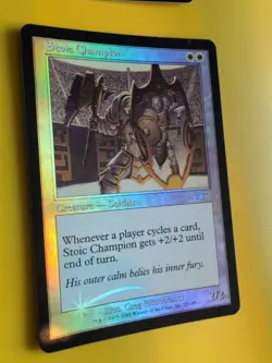 Stoic Champion x3 Soldier LEGIONS (2003). OLD VINTAGE FOIL MTG 3 CARD - Image 4