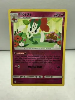 Floette 151/236 Reverse Holo Cosmic Eclipse Pokemon Card NM - Image 1