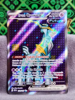 Iron Crown ex 191/162 Temporal Forces Full Art Ultra Rare Holo Pokemon Card NM - Image 1