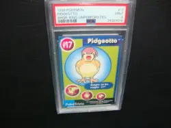 1999 Burger King Pokemo Pidgeotto UnPerforated card #17 Psa 9 Mint - Image 1
