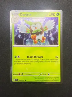 Dartrix 014/197 | Cosmos Holo Rare | Obsidian Flames | Pokemon Card | NM - Image 1