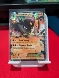 Pokemon Terrakion EX 71/124 Ultra Rare Holo Basic Rock HP180 Card TCG - Image 1
