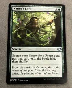 MTG Single Nature's Lore Dominaria Remastered - Image 1