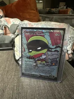 Dark Leo & Shredder (Showcase) (Fracture Foil) Teenage Mutant Ninja Turtles Foil - Image 1