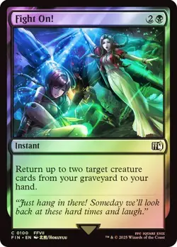 MTG - Fight On! - Foil - Final Fantasy - Magic the Gathering - Image 1