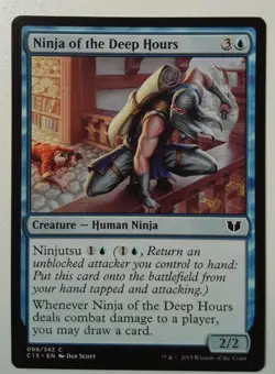Ninja of the Deep Hours *Common* Magic MtG x1 Commander 2015 - Image 1