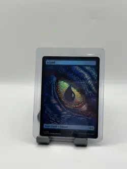 MTG, Island FOIL NEAR MINT DRAGON EYE FULL ART (0288) Tarkir: Dragonstorm Foil - Image 1