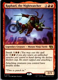 Raphael, the Nightwatcher R Teenage Mutant Ninja Turtles 103 NM - Image 1