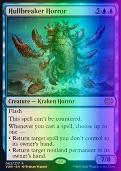 MTG Hullbreaker Horror (63/596) Innistrad Crimson Vow NM FOIL - Image 1