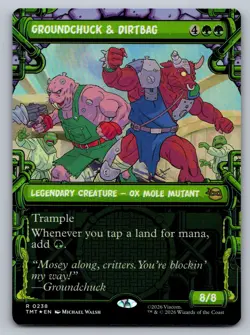 MTG Groundchuck & Dirtbag 0238 Showcase Foil TMNT Rare TMT EN - Image 1