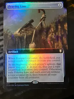 Fraying Line Extended Art FOIL,Commander BBG,NM, MTG ,FREE SHIPPING - Image 1