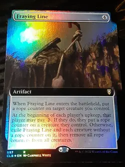 Fraying Line Extended Art FOIL,Commander BBG,NM, MTG ,FREE SHIPPING - Image 2