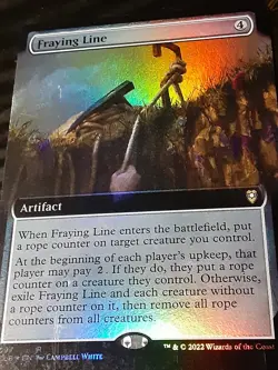 Fraying Line Extended Art FOIL,Commander BBG,NM, MTG ,FREE SHIPPING - Image 3