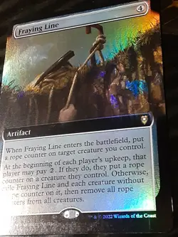 Fraying Line Extended Art FOIL,Commander BBG,NM, MTG ,FREE SHIPPING - Image 4