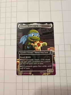 Leonardo, Leader in Blue (Borderless) Teenage Mutant Ninja Turtles Regular - NM - Image 1