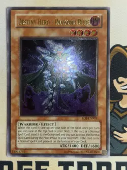 Destiny Hero - Diamond Dude EOJ-EN003 - Ultimate Rare Unlimited Yu-Gi-Oh! NM - Image 3