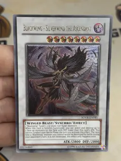 Blackwing Silverwind The Ascendant SOVR-EN041 Ultimate Rare YuGiOh! VLP - Image 2