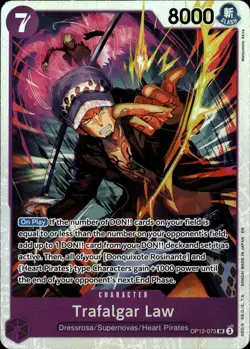 One Piece TCG • Trafalgar Law OP12-073 • Super Rare • ENG/NM - Image 1