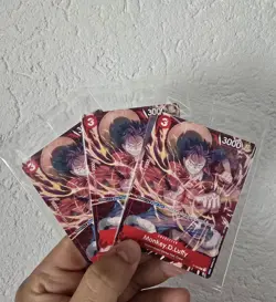 3x One Piece Card Game Monkey D Luffy P-006 Promo Sealed English - Image 1