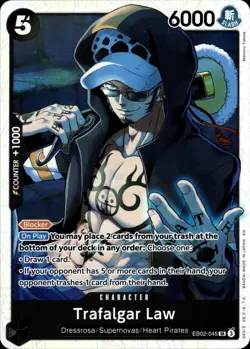 One Piece TCG • Trafalgar Law EB02-045 • Super Rare • ENG/NM - Image 1
