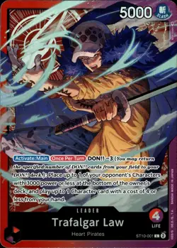 One Piece TCG • Trafalgar Law ST10-001 • Alternate Artwork-Leader • ENG/NM - Image 1