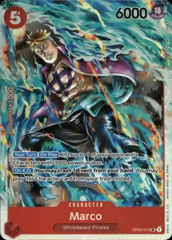 One Piece TCG • Marco OP03-013 • Super Rare • ENG/NM - Image 1