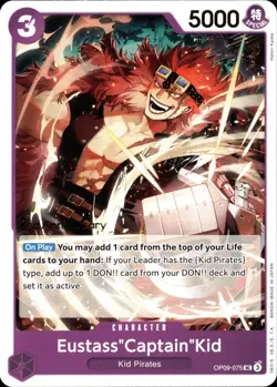 One Piece TCG • Eustass"Captain"Kid OP09-075 • 2nd Anniversary-Promo • ENG/NM - Image 1
