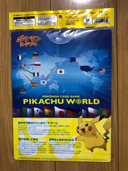 Pokemon Pikachu World Collection Japanese Blue File 9 Cards 9 Languages - Image 2