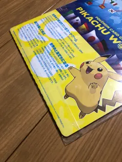 Pokemon Pikachu World Collection Japanese Blue File 9 Cards 9 Languages - Image 5