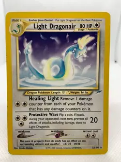 Light Dragonair 22/105 Neo Destiny Rare Pokemon Card - Lightly Played (LP) - Image 1
