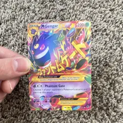 Pokemon TCG M Gengar EX Mega Ultra Rare Holo Psychic 220 HP Card 121/119 - Image 1