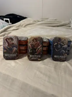 (LOT OF 12) One Piece CCG Card Game 2-Pack Mini Tin Set Vol 2 Bandai NEW SEALED! - Image 1