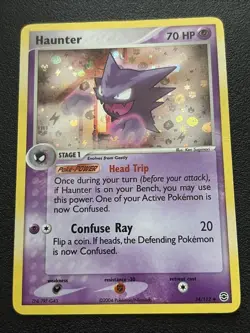 Haunter 34/112 FireRed & LeafGreen Reverse Holo Rare Pokemon Card GOOD CONDITION - Image 1